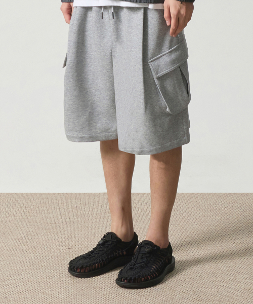 (ASI) BERMUDA SWEAT CARGO PANTS_3 COLOR