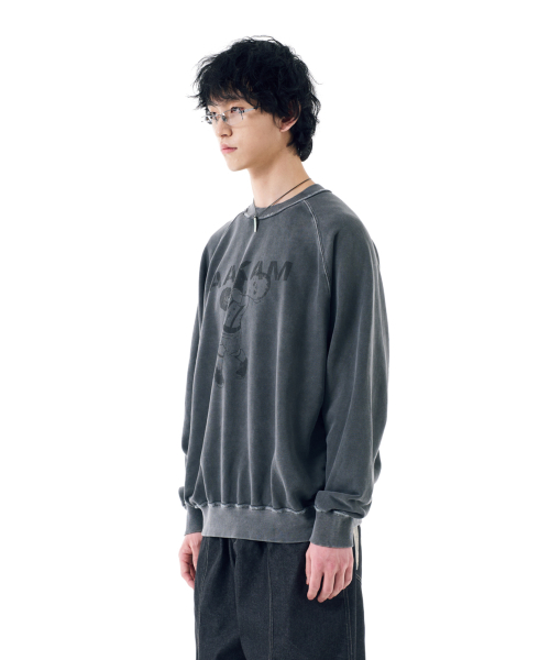 Punch Boy Printed Sweatshirts (Dark Gray)