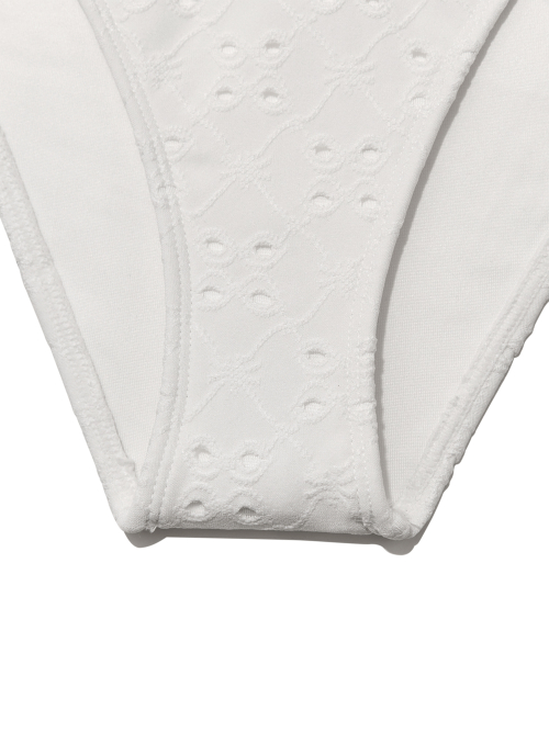 FRILL HIGH CUT BIKINI BOTTOM (WHITE)