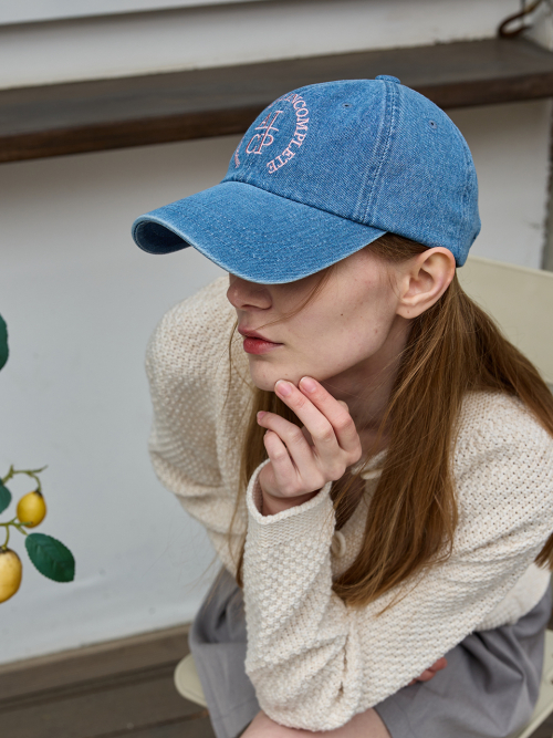 Round Logo Ball Cap (Blue Denim)