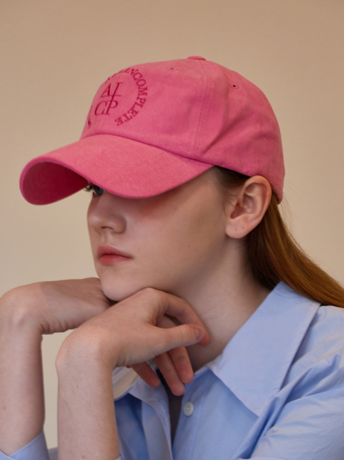 Round Logo Ball Cap (Pink)