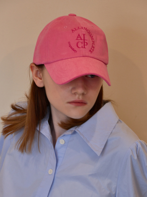Round Logo Ball Cap (Pink)