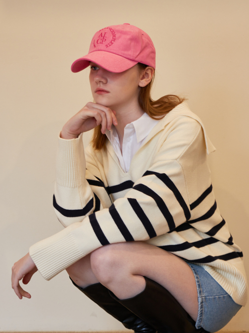 Round Logo Ball Cap (Pink)