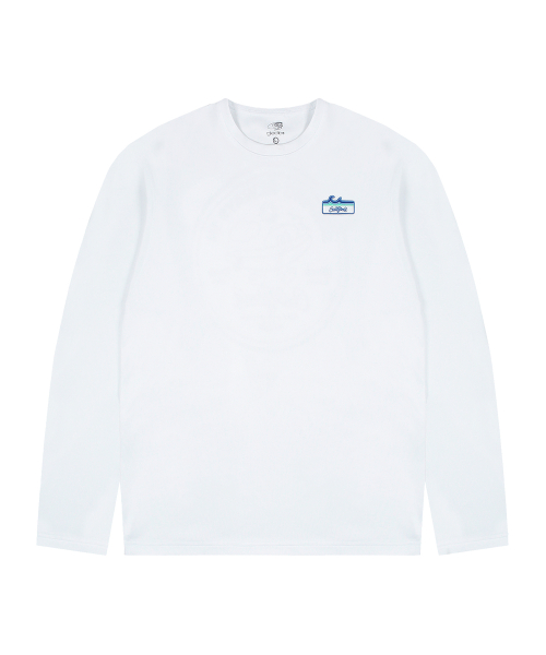 GT107 카툰 서프 보드 긴팔 래쉬가드 (WHITE)