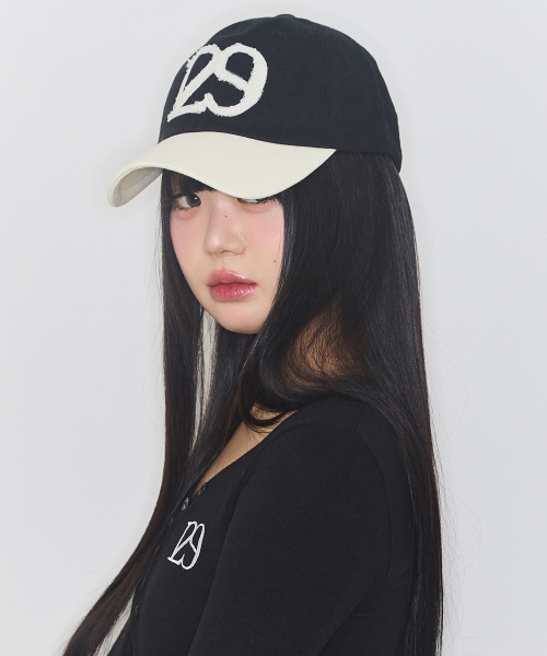 129 Applique Ball Cap Black