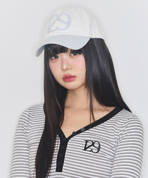 129 Applique Ball Cap Sky