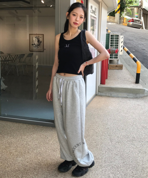 Division wide sweat jogger pants (Gray, Black)