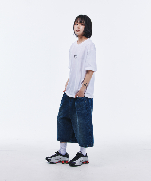 빅 버뮤다 데님 쇼츠[인디고]