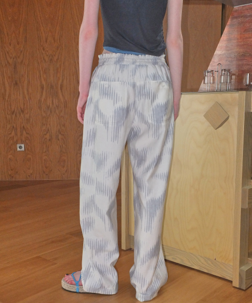 COMFORT STRING WAVE PANTS - GREY