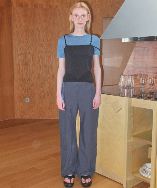BAKER WIDE PANTS - NAVY