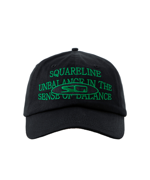 SQ Message Ball Cap - Black