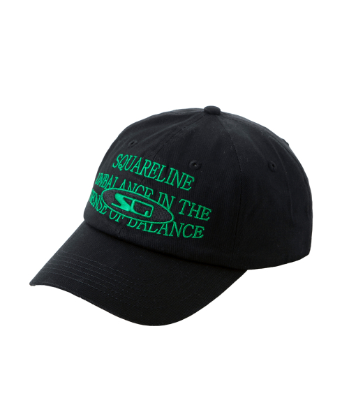 SQ Message Ball Cap - Black
