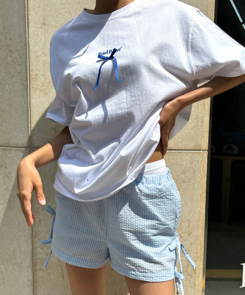 Ribbon Logo Tee White