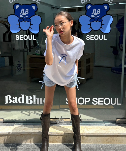 Ribbon Logo Tee White