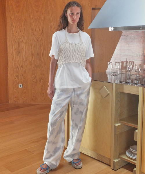 HALTER CROCHET KNIT - OATMEAL