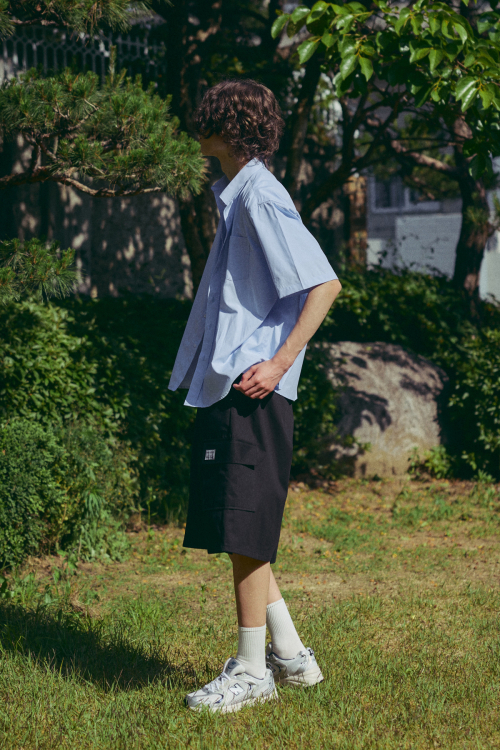 카고 버뮤다 밴딩 팬츠 블랙