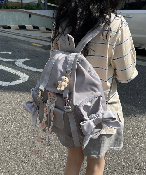 Bow Backpack (Lavender)
