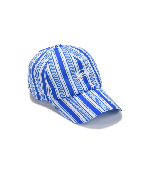 Shiny Stripe cap - Ocean Blue