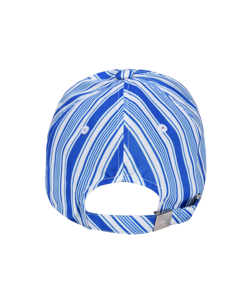 Shiny Stripe cap - Ocean Blue