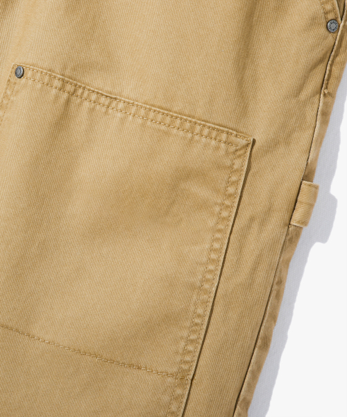 DOUBLE KNEE WORK HALF PANTS_BEIGE