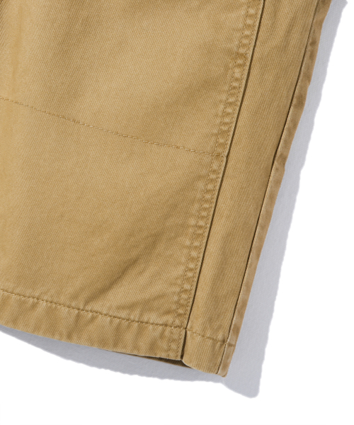 DOUBLE KNEE WORK HALF PANTS_BEIGE