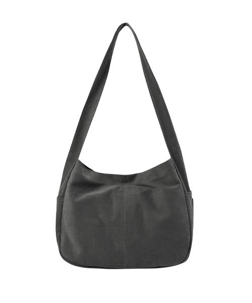 Cotton big crossbag CHARCOAL