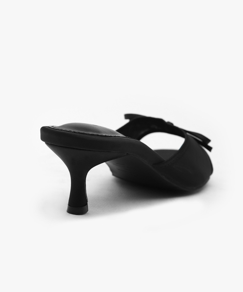 Rene Rin Mesh Ribbon Sandal Mule (5cm)