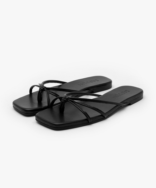 DMarie Square Toe Slippers (1cm)