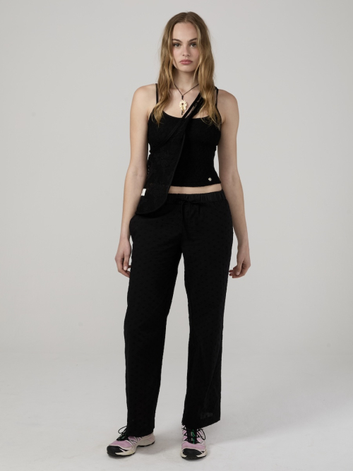 SOPHIES EYELET PANTS (BLACK)