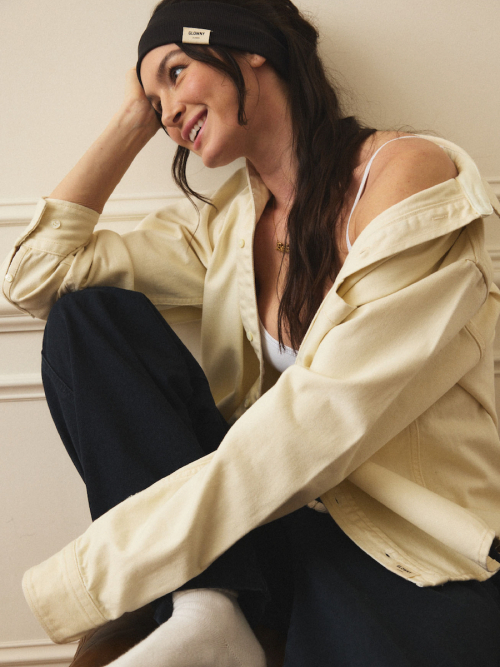 G CLASSIC COTTON TWILL SHIRT (IVORY)