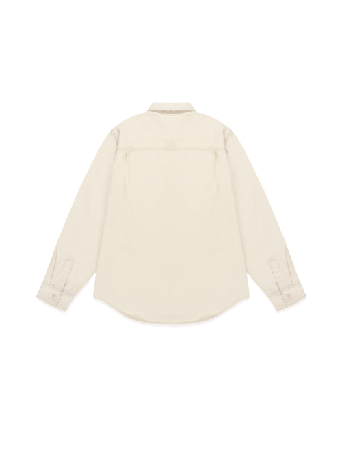 G CLASSIC COTTON TWILL SHIRT (IVORY)