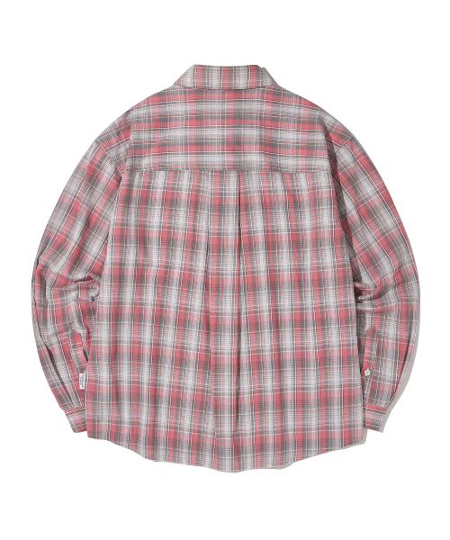 Oversized Check Pocket Shirt