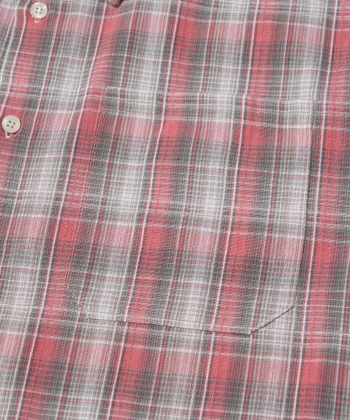 Oversized Check Pocket Shirt