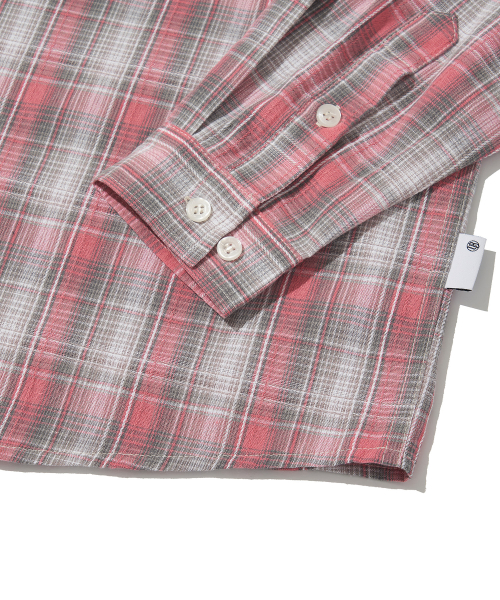Oversized Check Pocket Shirt