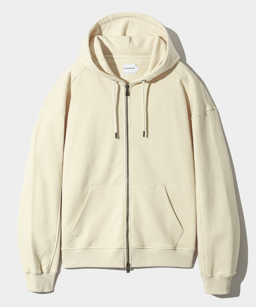 ASI FOUR-SEASON ESSENTIAL SWEAT HOODED ZIP-UP_OATMEAL