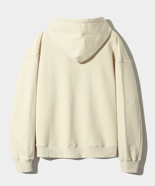 ASI FOUR-SEASON ESSENTIAL SWEAT HOODED ZIP-UP_OATMEAL