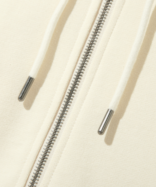 ASI FOUR-SEASON ESSENTIAL SWEAT HOODED ZIP-UP_OATMEAL