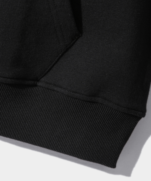 ASI FOUR-SEASON ESSENTIAL SWEAT HOODED ZIP-UP_BLACK