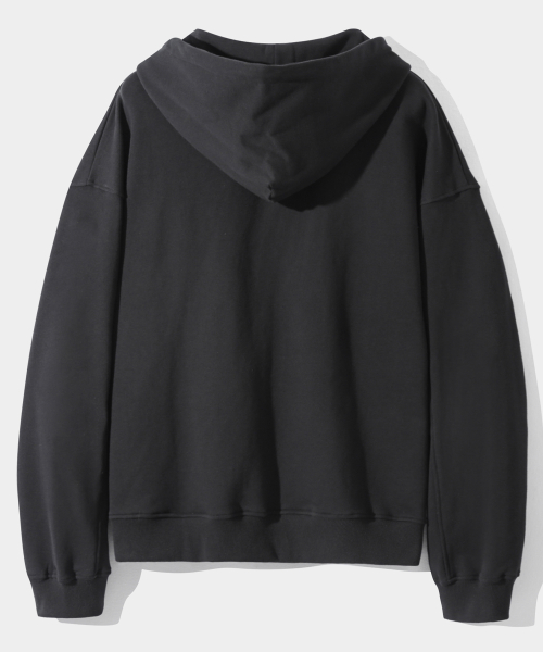 ASI FOUR-SEASON ESSENTIAL SWEAT HOODED ZIP-UP_BLACK