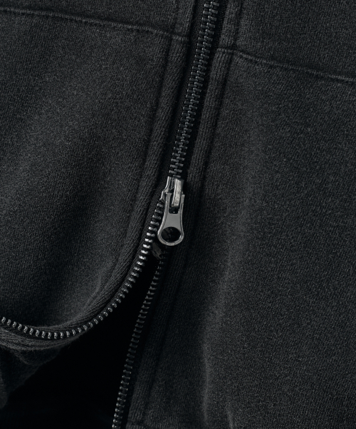 ASI FOUR-SEASON ESSENTIAL SWEAT HOODED ZIP-UP_BLACK