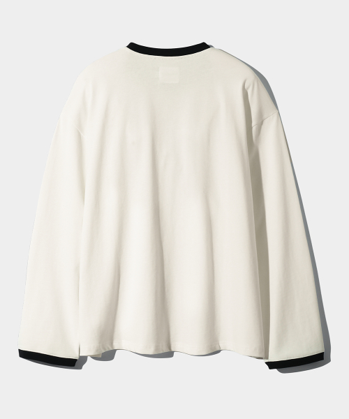 ASI LAYERING SOLID RINGER T-SHIRT_IVORY