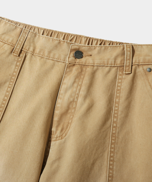 ESSENTIAL FADE WASHING FATIGUE PANTS_BEIGE