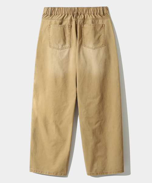 ESSENTIAL FADE WASHING FATIGUE PANTS_BEIGE