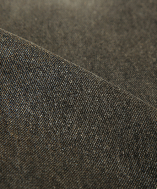 ASI ESSENTIAL ONE-TUCK WIDE DENIM PANTS_DUST BLACK