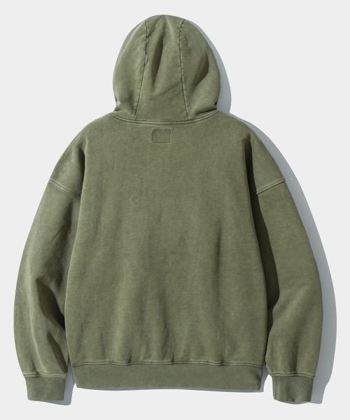 ASI FOUR-SEASON ESSENTIAL SWEAT HOODED T-SHIRT_PIGMENT OLIVE