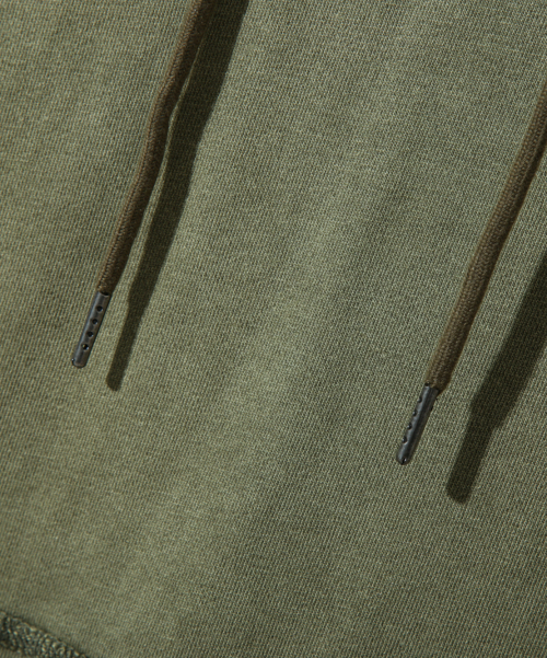 ASI FOUR-SEASON ESSENTIAL SWEAT HOODED T-SHIRT_PIGMENT OLIVE