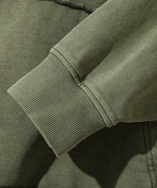 ASI FOUR-SEASON ESSENTIAL SWEAT HOODED T-SHIRT_PIGMENT OLIVE