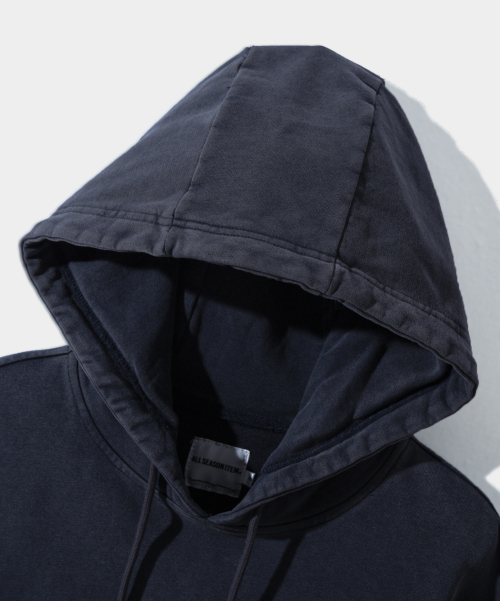 ASI FOUR-SEASON ESSENTIAL SWEAT HOODED T-SHIRT_PIGMENT NAVY