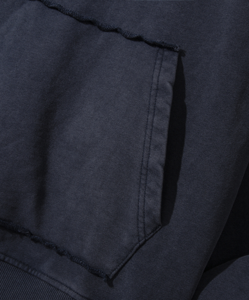 ASI FOUR-SEASON ESSENTIAL SWEAT HOODED T-SHIRT_PIGMENT NAVY