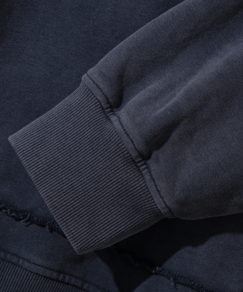 ASI FOUR-SEASON ESSENTIAL SWEAT HOODED T-SHIRT_PIGMENT NAVY